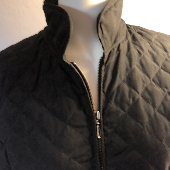 Eddie Bauer Black Quilted Goose Down Vest - Picture 3 of 8